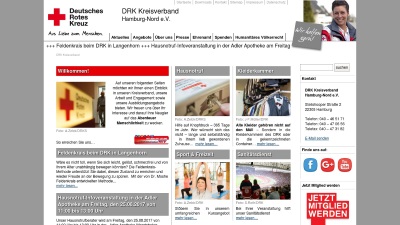 Webauftritt des DRK Kreisverband Hamburg-Nord e.V.