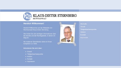 Webauftritt Rechtsanwalt Sternberg
